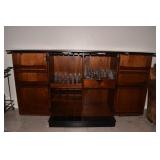 ARHAUS SERVING BAR FLIP TOP BLACK 42" H X X 36" W