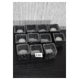 11 CANDLES IN BEADED HOLDERS