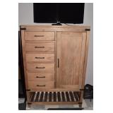 ARHAUS 6 DRAWER DRESSER WITH CLOTHING STORAGE