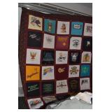 BUGLE CLUB HAND MADE QUILT