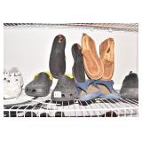 CROCS STEELERS, SLIPPERS 9.5 SZ.