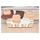 TOWELS, TAN BROWN AND SOFT BATHMAT