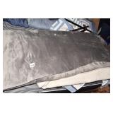 SHERPA GRAY, CREAM BLANKET