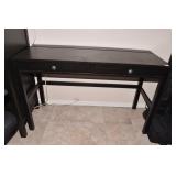 IKEA EBONY MODERN DESK WITH 2 DRAWERS