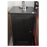 EBONY FINISH CABINET 1 DOOR 15.5 W X 15.25" D