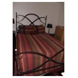 53" H IRON UNUSUAL HEADBOARD W/ FRAME
