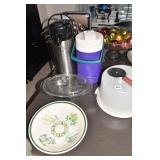 PIZZA CUTTER, PASTA BOWL, LARGE BEVERAGE PUMPER