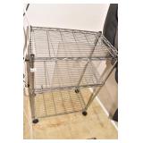 THREE TIER STAINLESS STEEL STAND