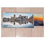 PITTSBURGH REFLECTIONS PAINTED ON CANVAS 24" X