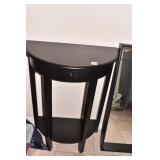 EBONY FLAT WALL TABLE 32" H X 23" W X 10" D