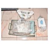 SHOWER CORNER SHELF, WIRE BASKETS