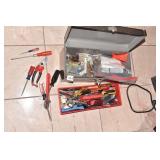 CRAFTSMAN TOOLBOX ALLEN KEYS, TIRE GAUGE,