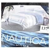 NAUTICA KING COMFORTER REVERSIBLE AND 2 PAZIO