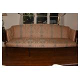 SOUTHWOOD -HEPPLEWHITE STYLE INLAY SOFA 81" W X