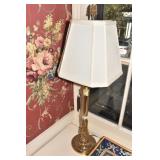 CANDLE STICK LAMP BRASS BASE