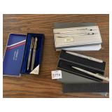 PARKER 75 STERLING SILVER PEN/PENCIL SET, CROSS