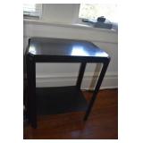 BLACK PAINTED TABLE 18" X 12" X 23" H