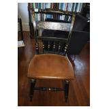 HITCHCOCK STENCILED ARMLESS CHAIR