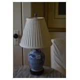 BLUE, WHITE 18" H LAMP