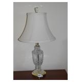 CRYSTAL LAMP 21" H