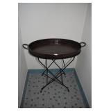 OVAL SERVING TRAY W/ STAND REMOVEABLE