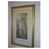 43" X 27" REFLECTION PRINT FRAMED