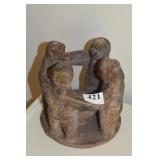 CANDLE RING POTTERY 6" H X 7" ROUND