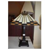 MISSION STYLE DESK LAMP - 24" H X 16" X 16" W