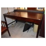 CHERRY DESK W/ 2 DRAWERS 57" W X 27.5" D X 28" H