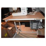 SEWING/WORKTABLE 31" H X 36" W X 24" ATTACHMENTS
