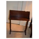 STAND CHERRY W/ TEA TRAY SIDE 25" H X 18.5" W X