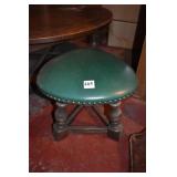 3 GREEN 1 WHITE OAK STOOLS DO FIT UNDER 463