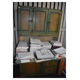 HOOSIER CABINET W/ TAMBOR - STENCILED DOORS