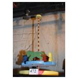 SPINNING WOOD CAROUSEL