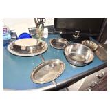 SILVER PLATE COVERED SERVING DISH, BOWLS, OVAL