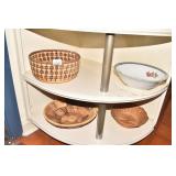 HAND PAINTED BOWL AND BASKETS