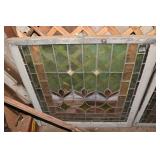 STAINED GLASS WINDOW DOES HAVE SOME BROKEN PIECES