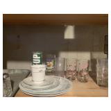 FLINTSTONE GLASS, 7-UP, PLATES SET ETC.