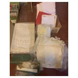 VINTAGE TABLECLOTH, NAPKINS, ETC.