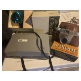 KODAK PONY 135 W/ CASE, SOLIGOR FLASH, POLAROID