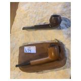 LEATHER PIPE W/ CASE LIKE NEW