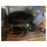 TRIM SAW, JUMPER CABLES, CABLE WIRE, SOCKET SET,