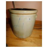 CROCK 12" H X 11.5" W, APPLIED HANDLES