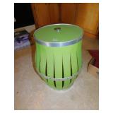 GREEN HAMPER VYNOL 22" H