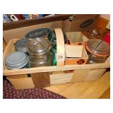 MASON JARS IN A BASKET