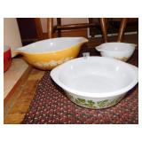 PYREX & GLASS BAKE CASSEROLE DISHES