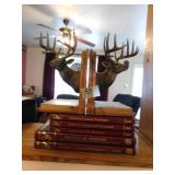 DEER BOOK ENDS & BOOKS