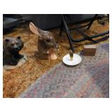 ROYAL COPELY DONKEY, BEAR FIGURINE, ETC.