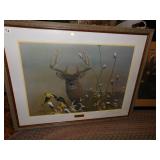 DUCK PRINT 28/100; DEER PRINT 16/ 100, BY