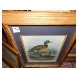 3 DUCK PRINTS FRAMED